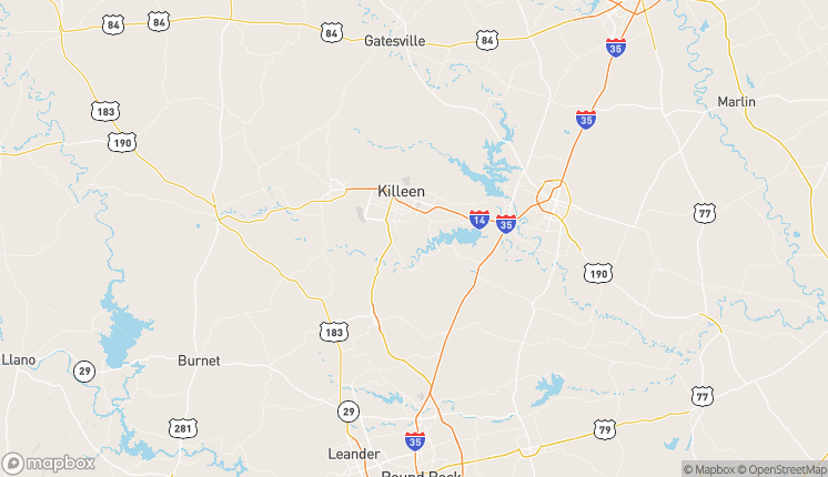 New Map Of Killeen Texas And Surrounding Cities 2022